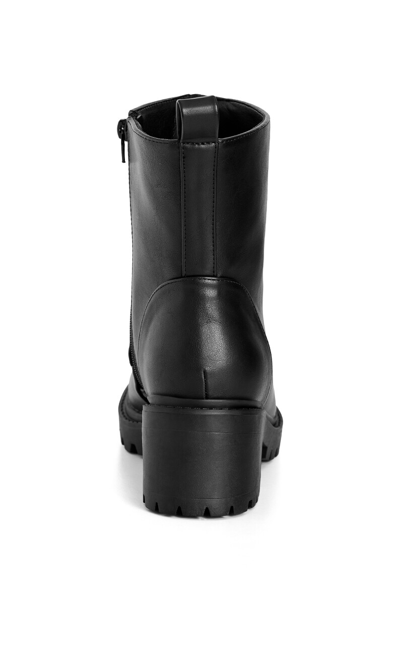 WIDE FIT Zelda Zip Ankle Boot - black