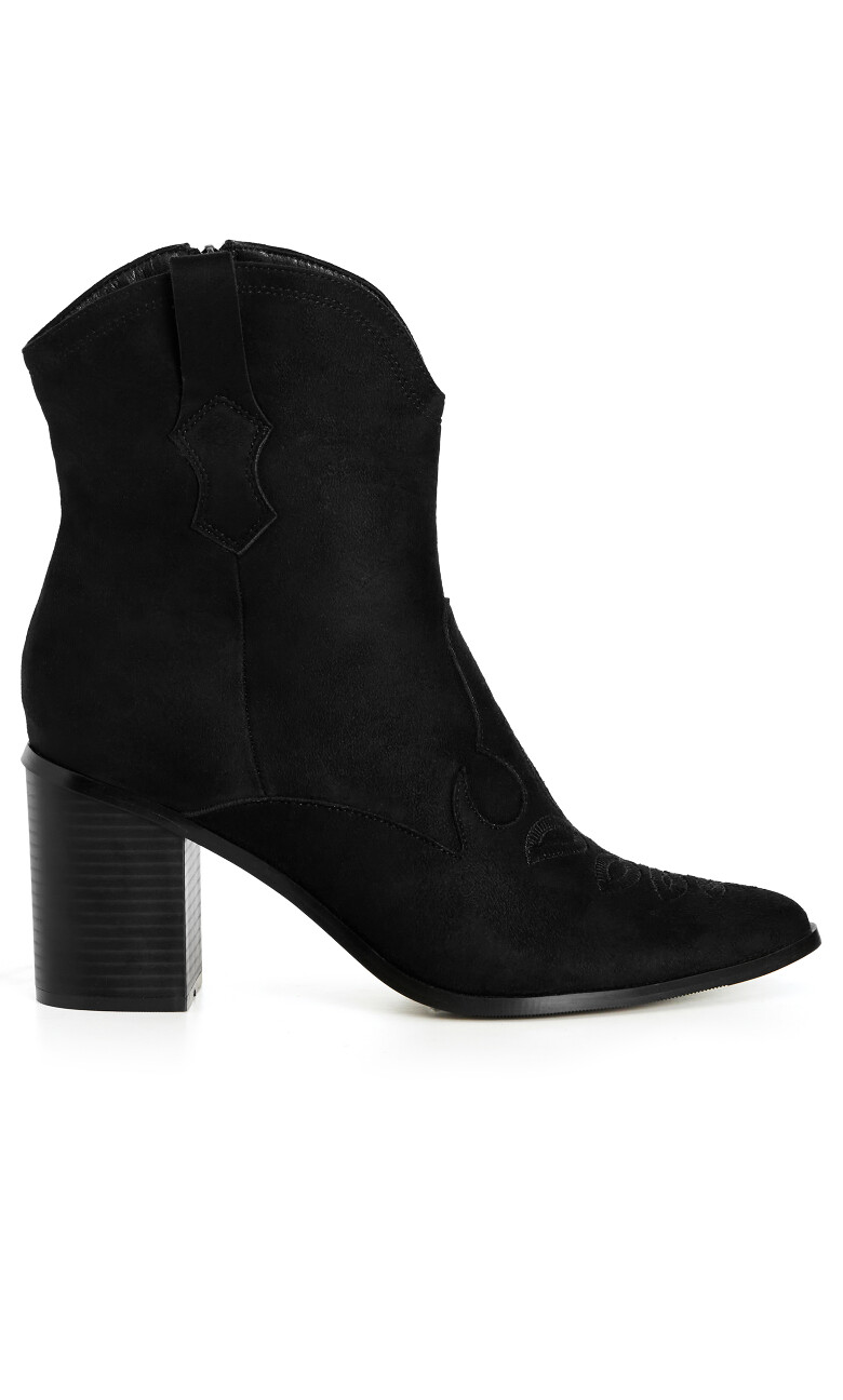 WIDE FIT Elodie Mid Boot - black