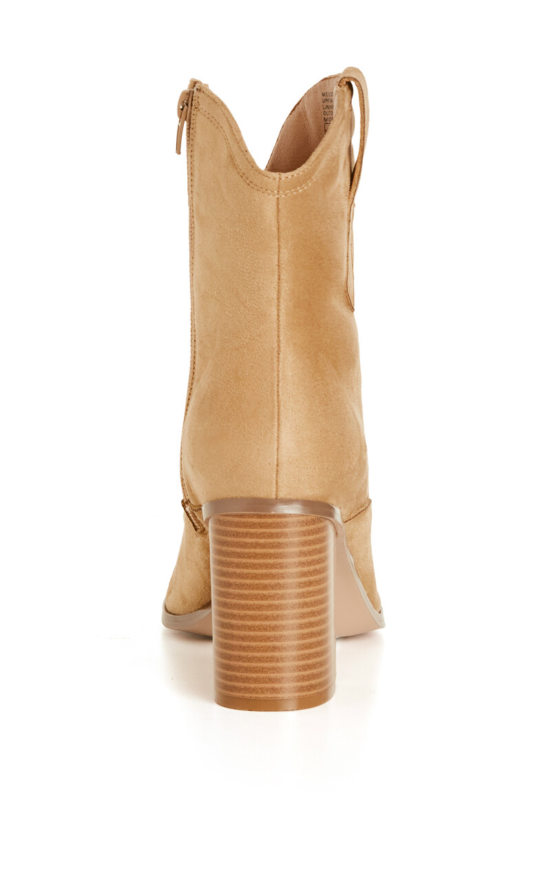 WIDE FIT Elodie Mid Boot - toffee