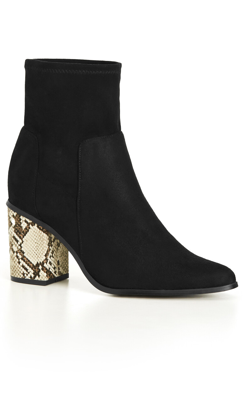 WIDE FIT Kendra Ankle Boot - black