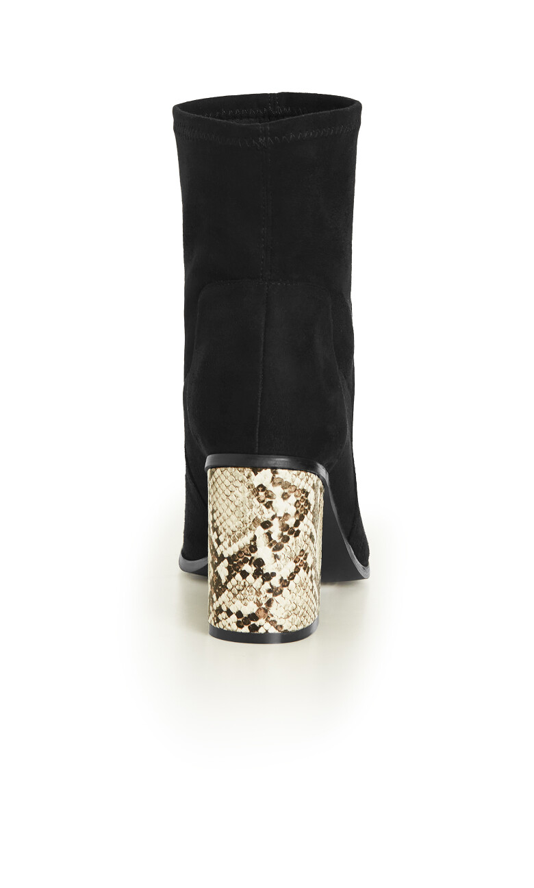 WIDE FIT Kendra Ankle Boot - black
