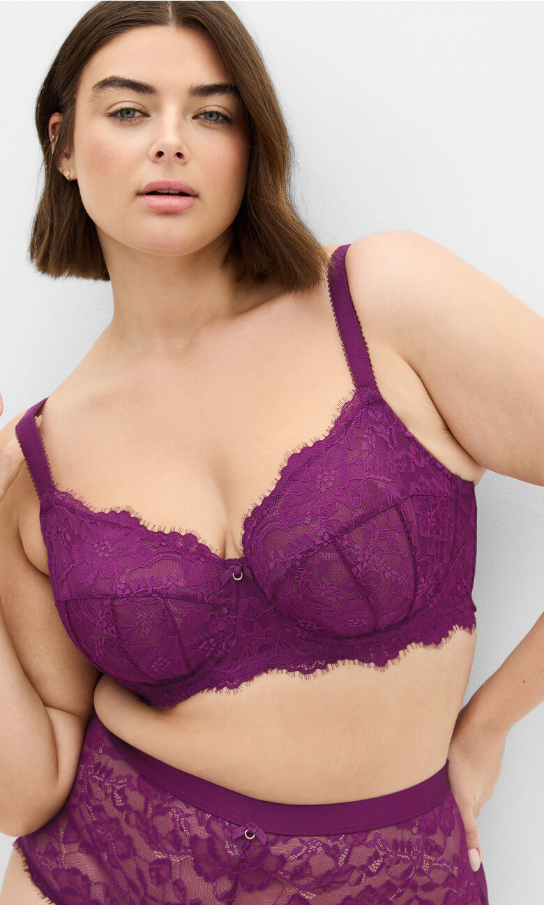 Lara Underwire Bra - purple iris