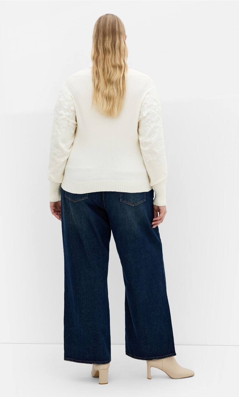 Braylin Sequin Jumper - ivory