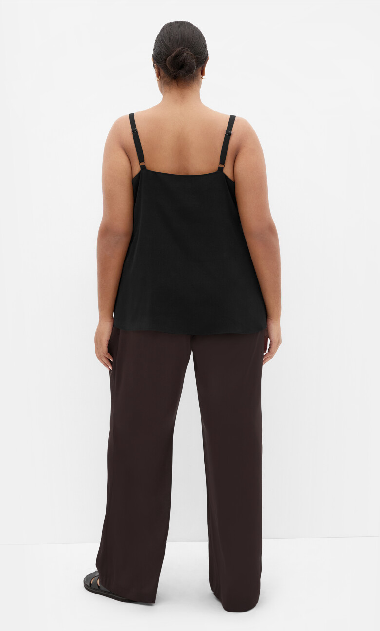 Rylie Wide Leg Pant - chocolate