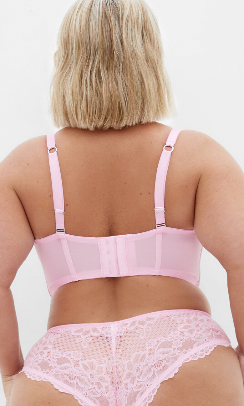 Allure Demi Longline Bra - pink