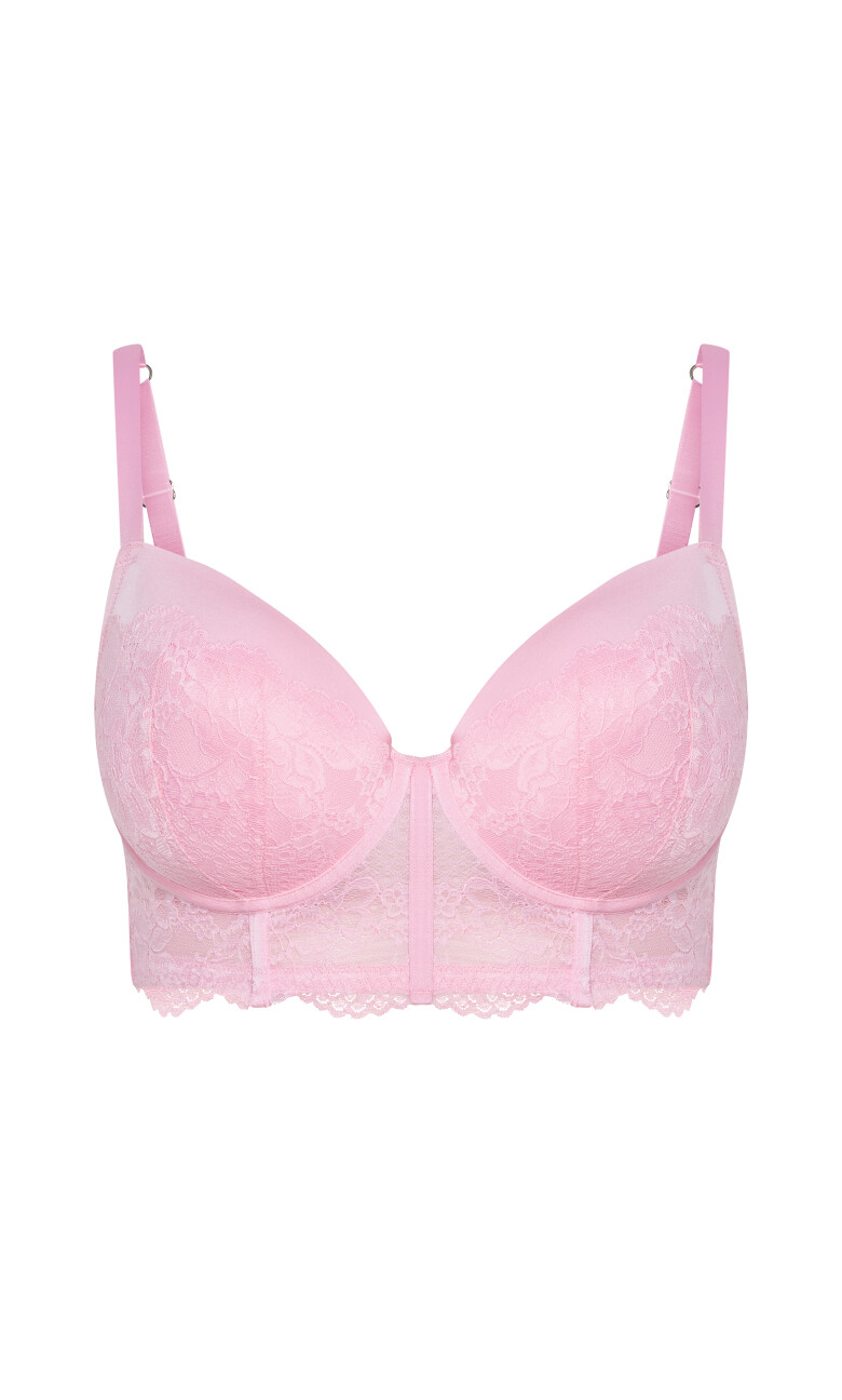 Allure Demi Longline Bra - pink