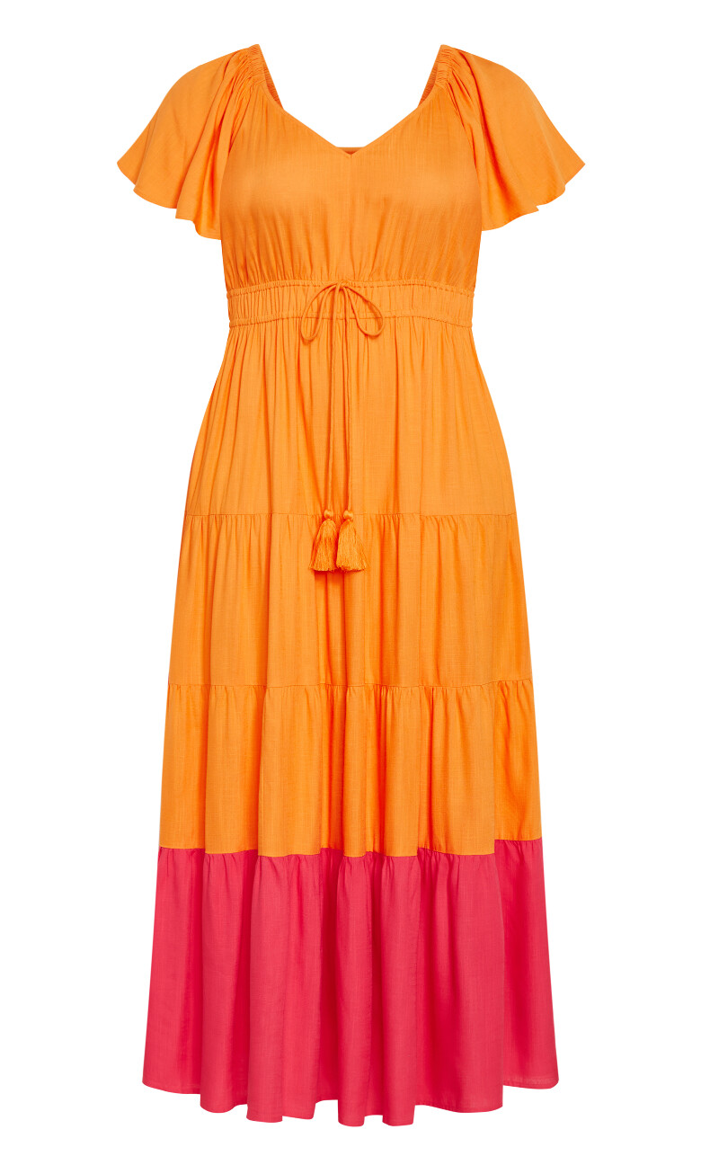 Colour Pop Dress - mango
