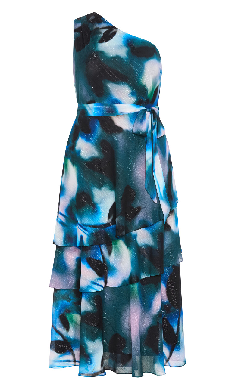 Rendezvous One Shoulder Maxi Dress - deep ocean