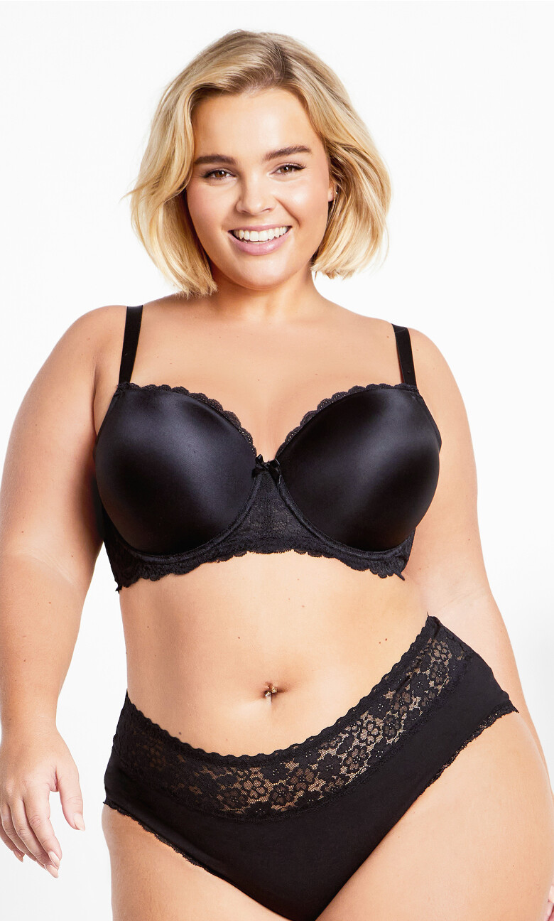 Hailey Demi T-Shirt Bra - black