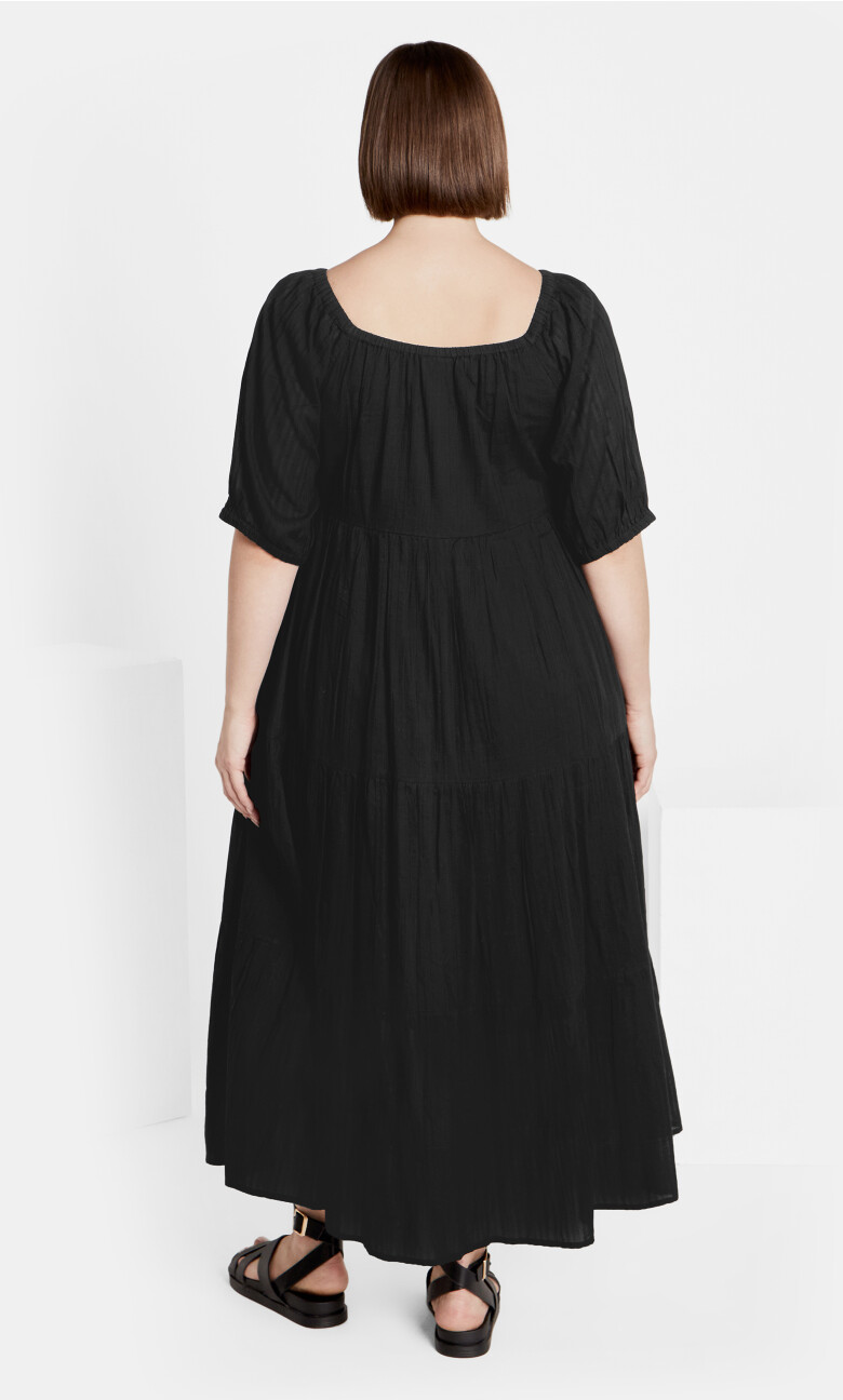 Tallulah Empire Waist Maxi Dress - black