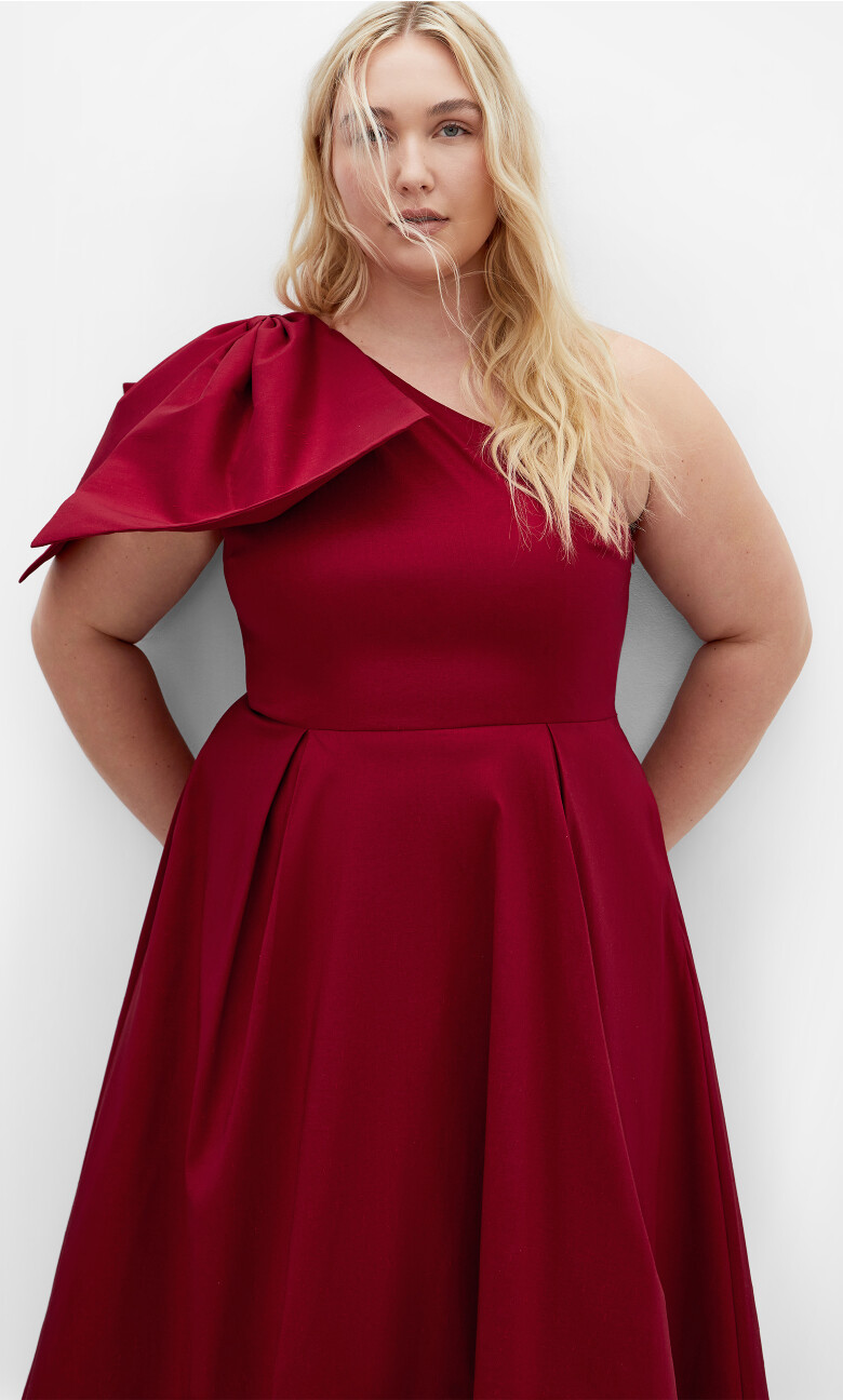 Crawford Maxi Dress - true red