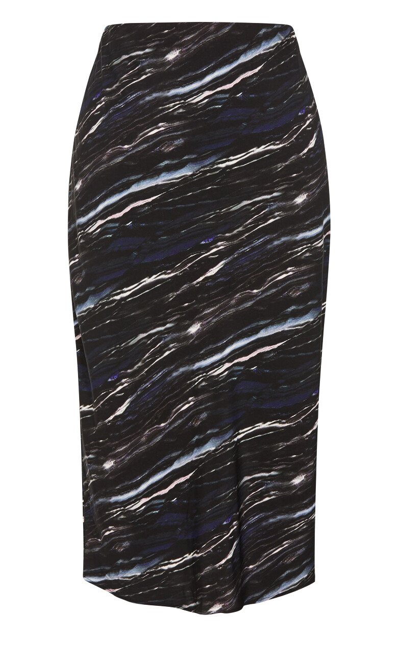 Miranda Print Skirt - marble
