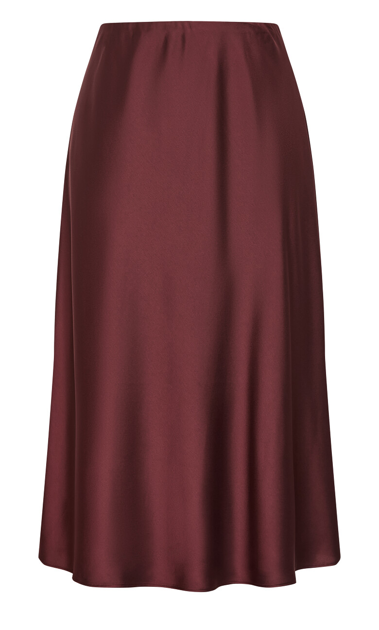 Miranda Midi Skirt - choc cherry