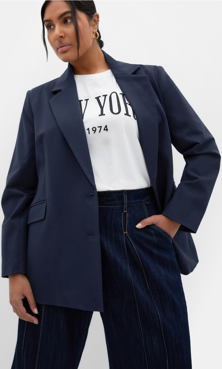 Plus Size Galactic Jacket - navy