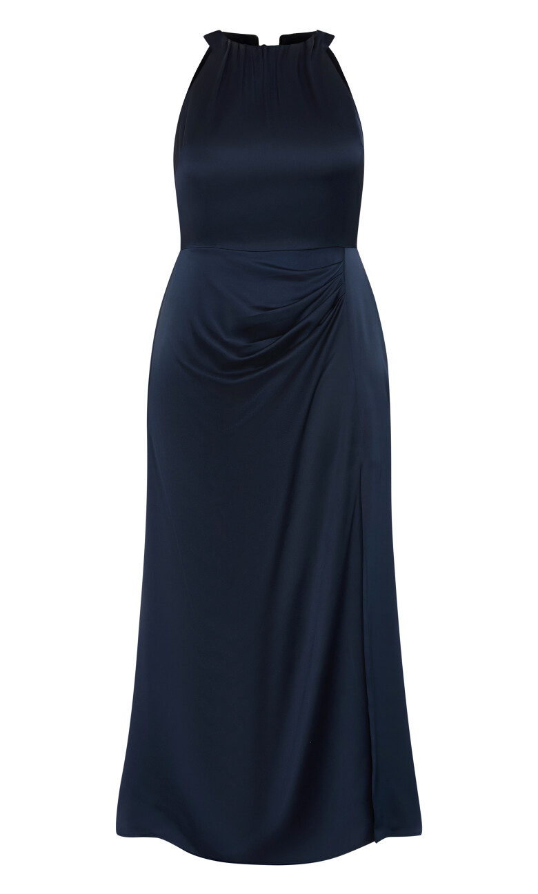 Celina Halter Maxi Dress - navy