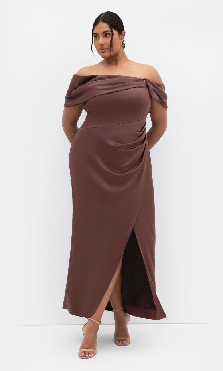 Plus Size Paloma Maxi Dress - Raisin