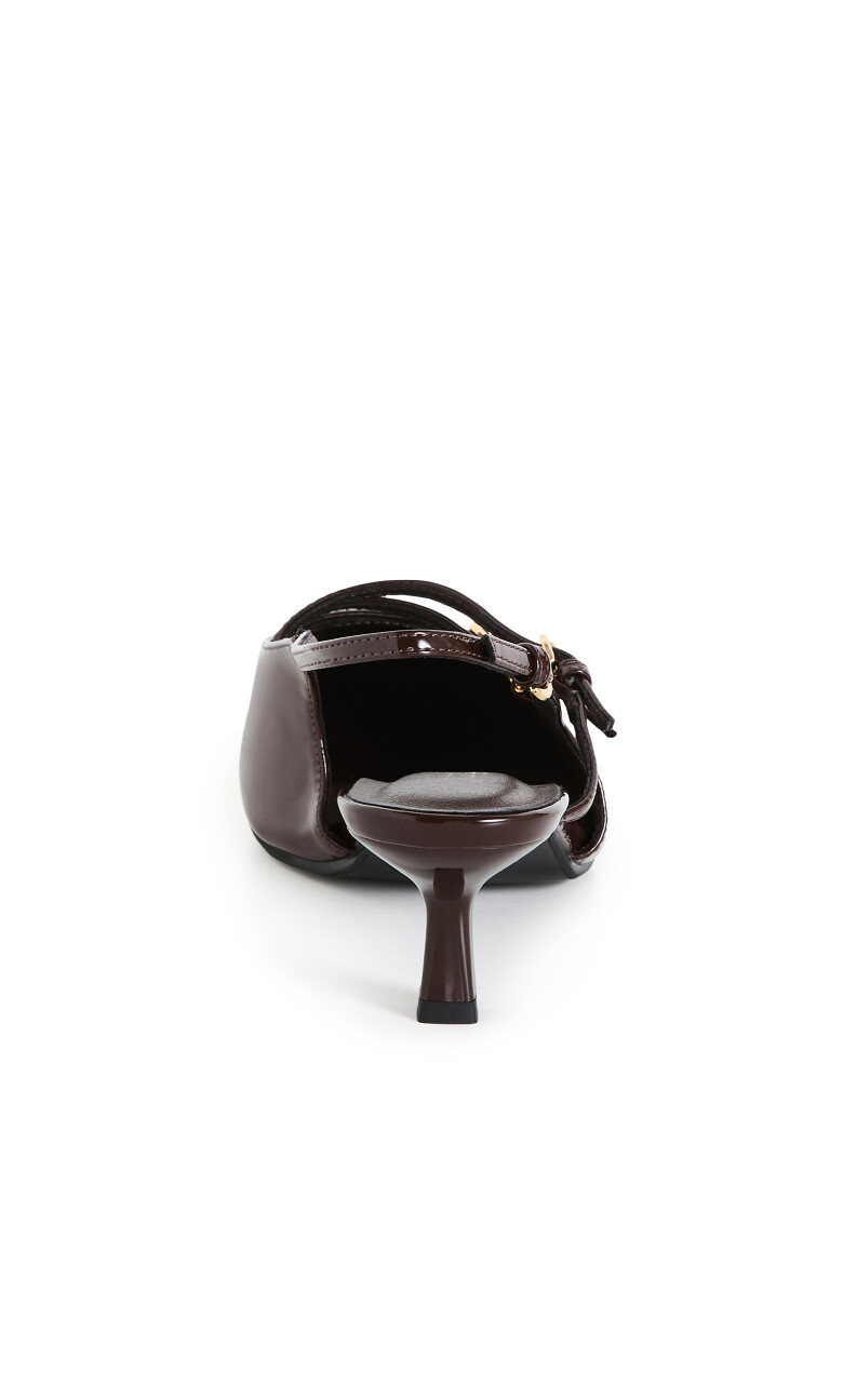WIDE FIT Novah Heel - chocolate