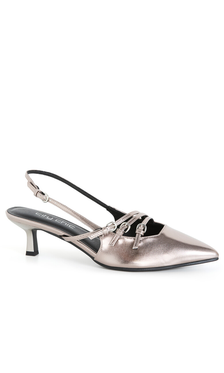 WIDE FIT Novah Heel - pewter