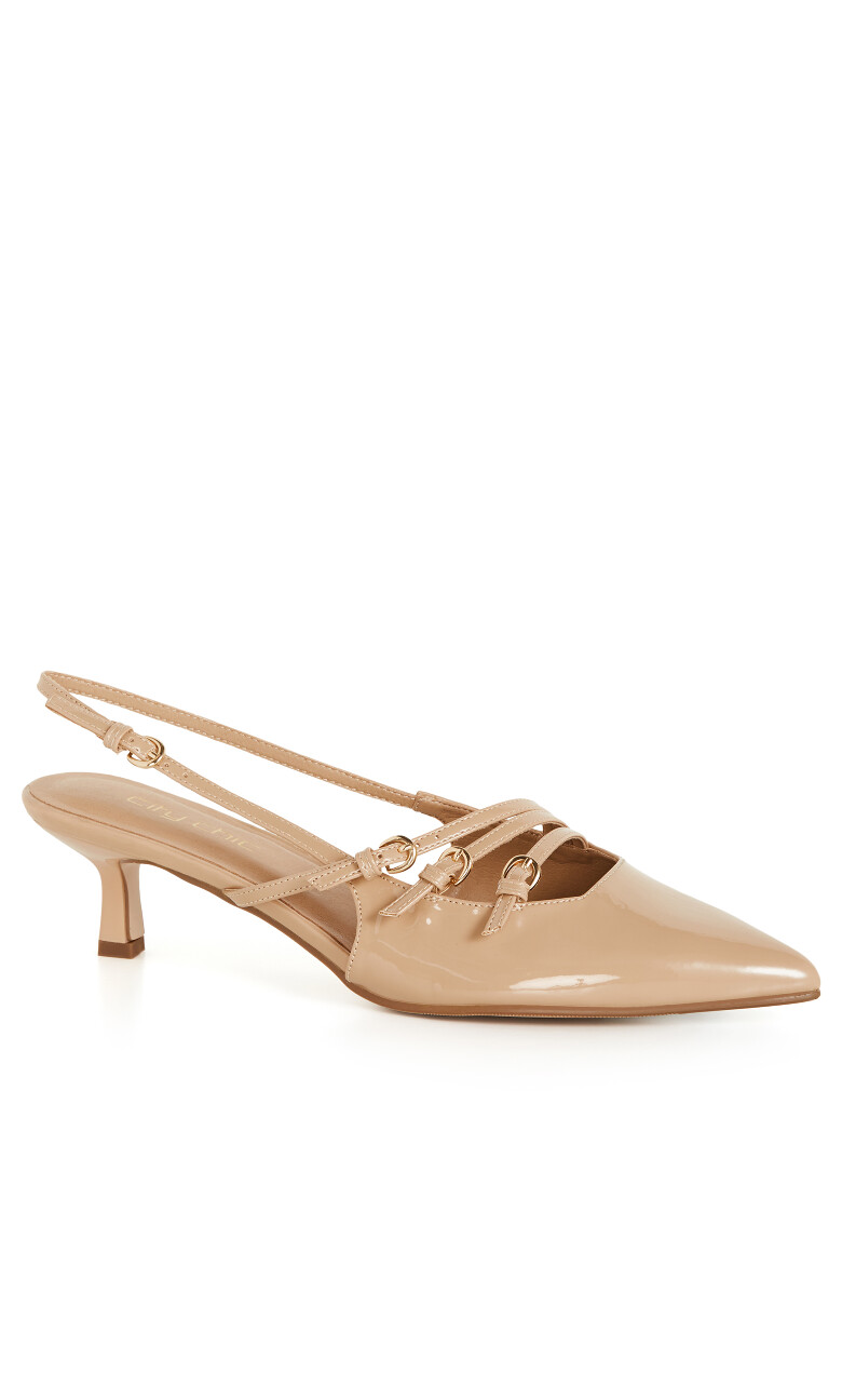 WIDE FIT Novah Heel - almond