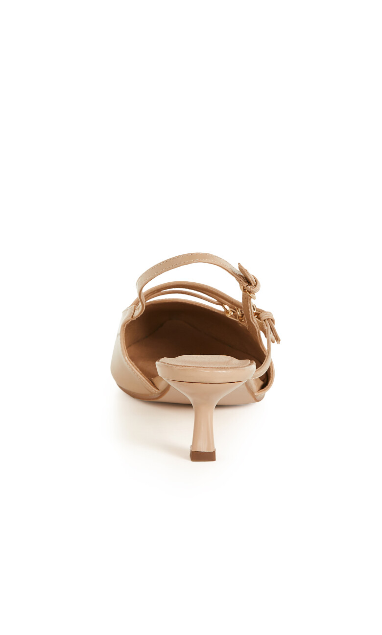 WIDE FIT Novah Heel - almond