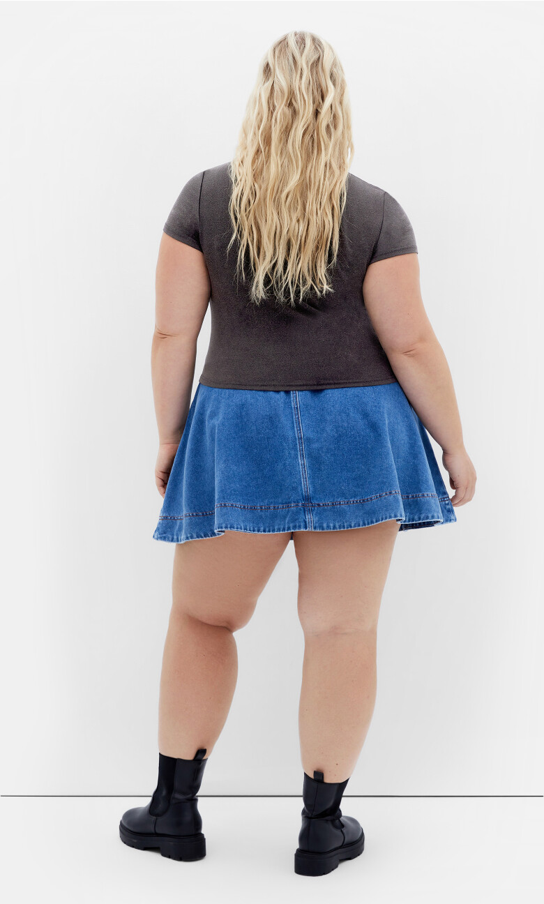 Micro Pink LA Print Tee - grey wash