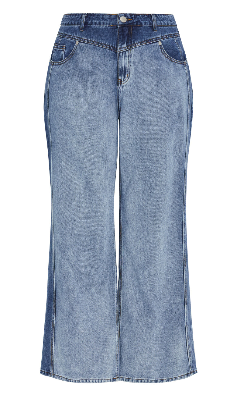 Harley Fit Raegan Straight Jean - mid wash