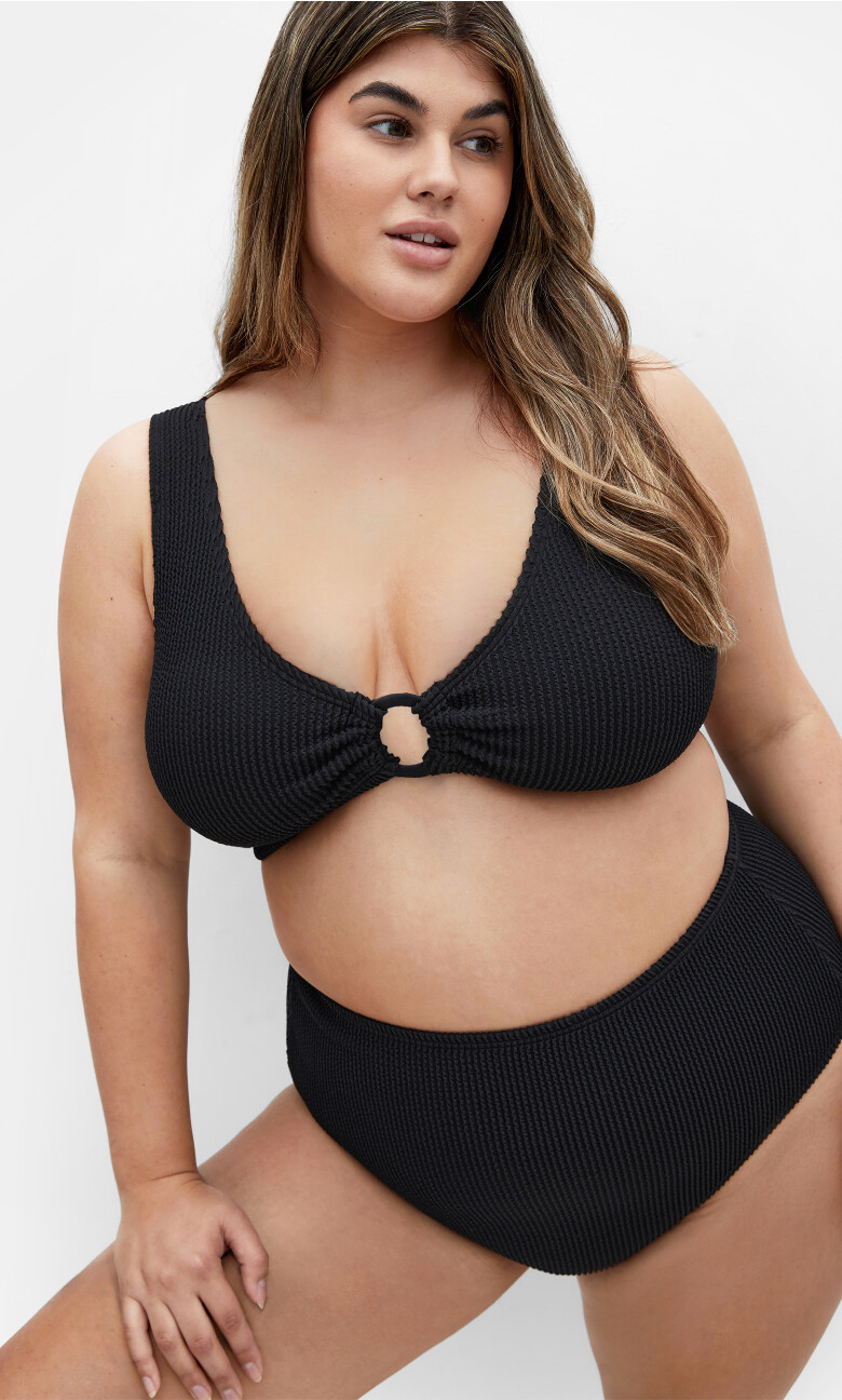 Avalon Hi Waist Bikini Brief - black