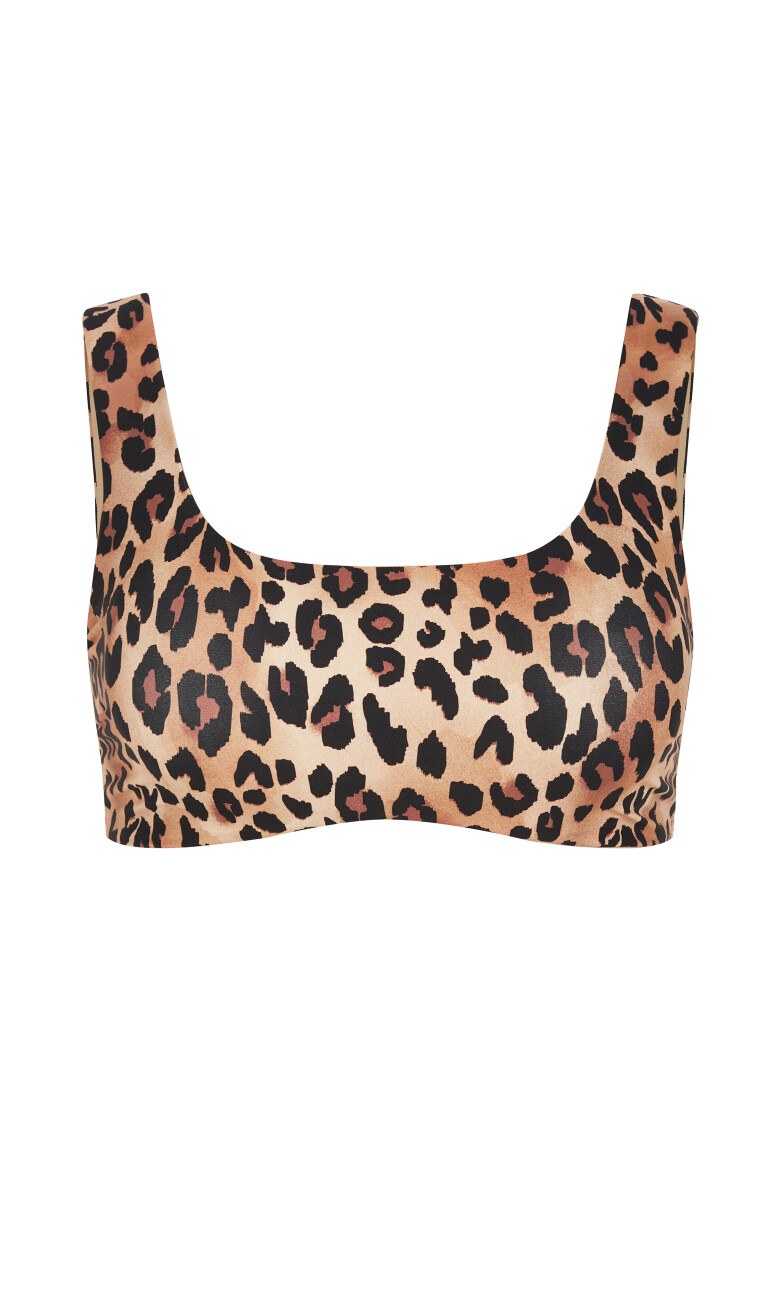 Vigo Print Underwire Bikini Top - animal