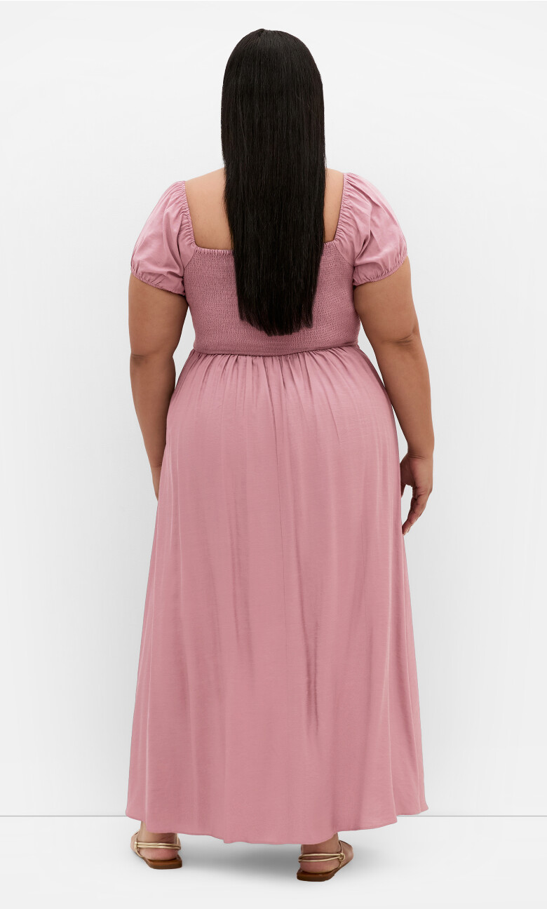 Abbigail Split Maxi Dress - roseberry