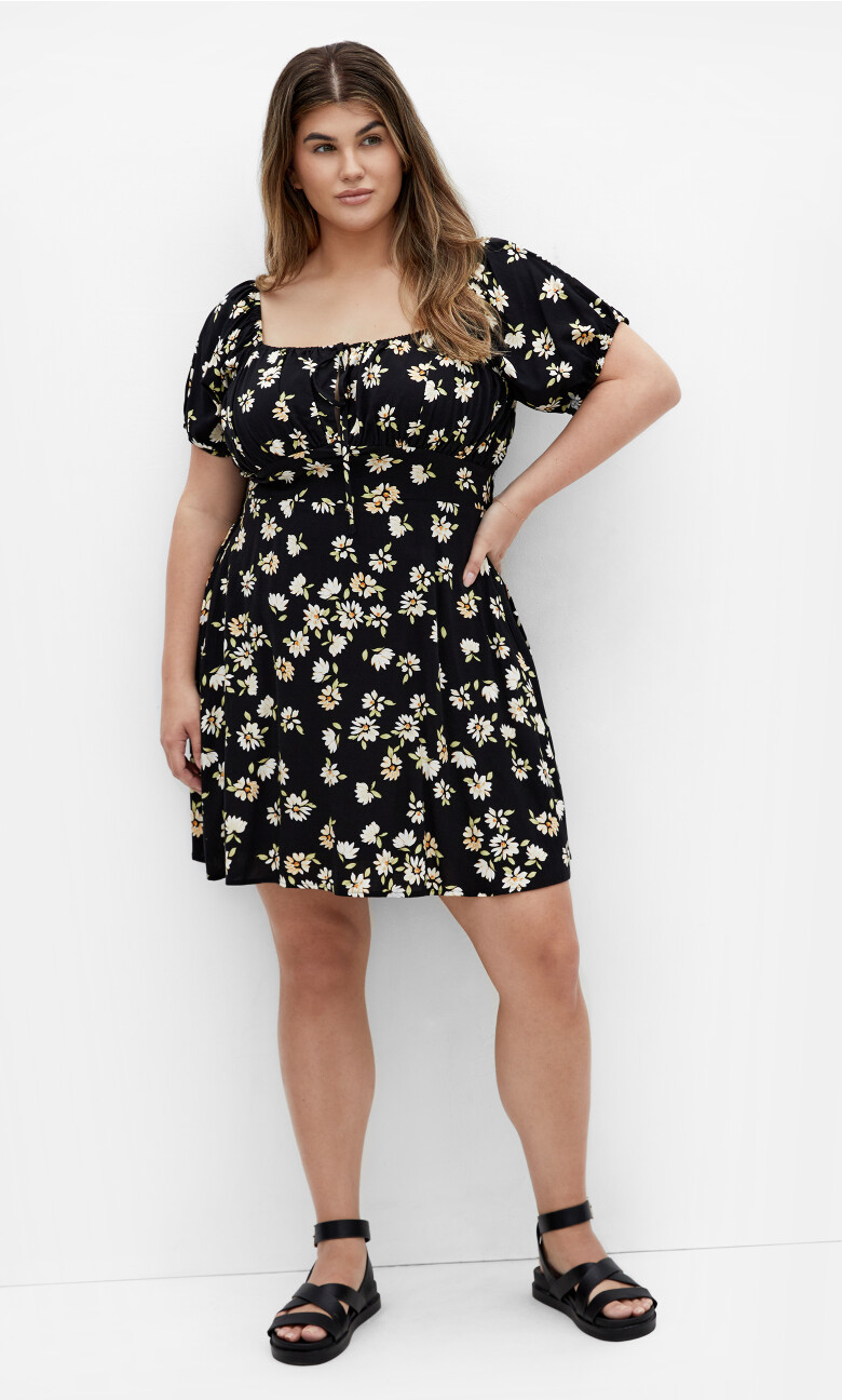 Abbie Short Dress - black