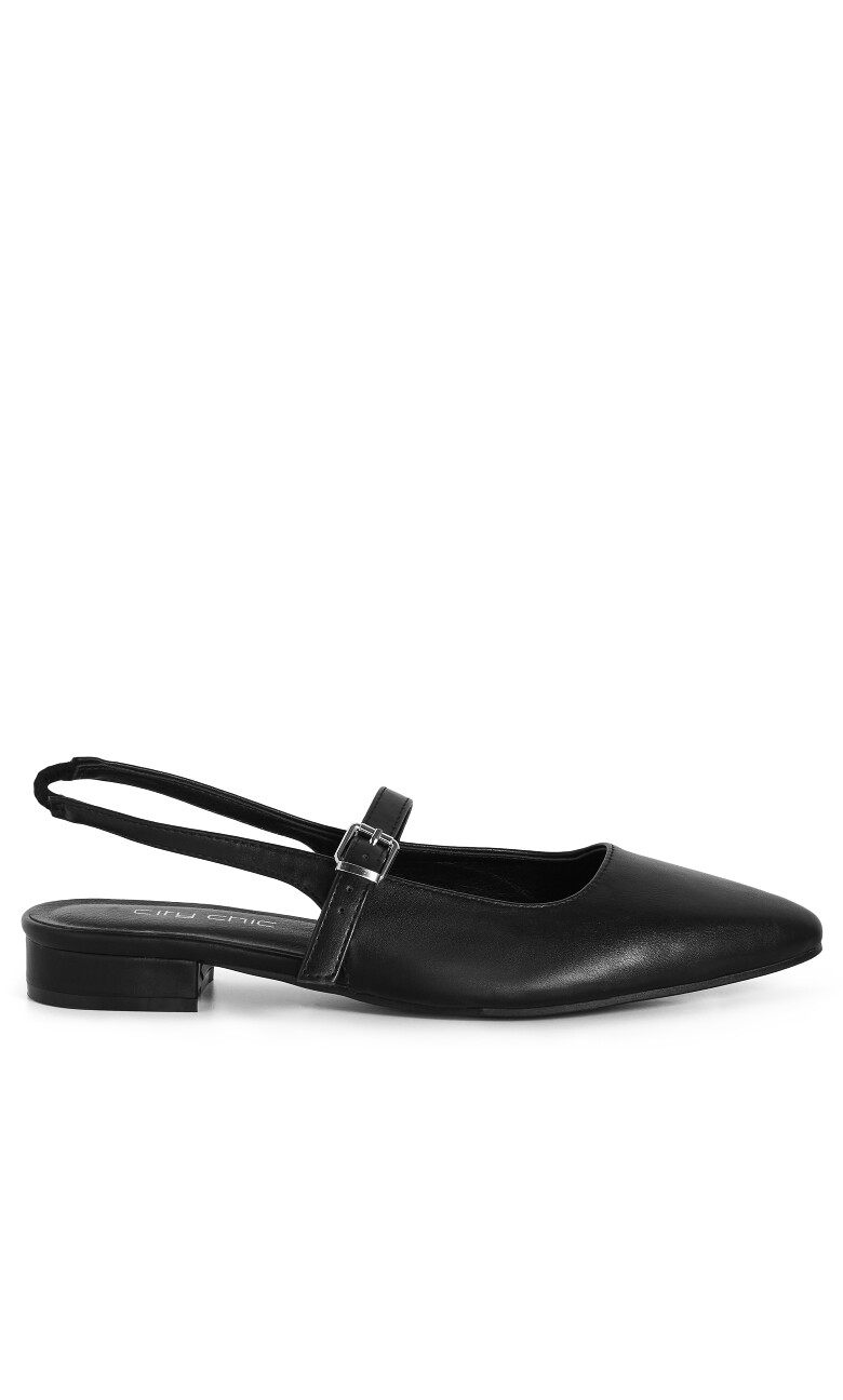 WIDE FIT Peasley Slingback - black matte