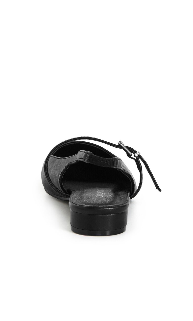 WIDE FIT Peasley Slingback - black matte