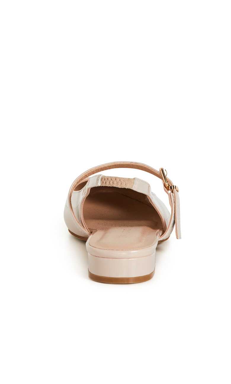 WIDE FIT Peasley Slingback - beige
