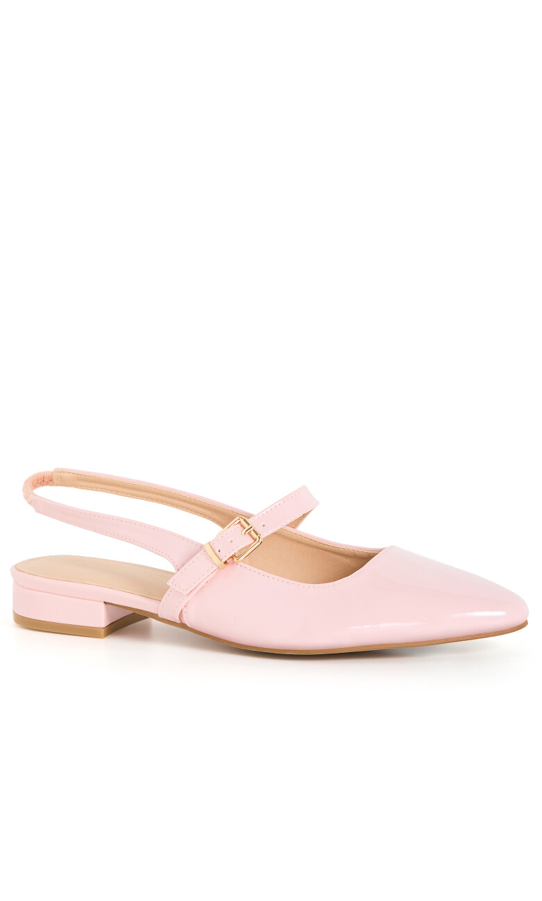 WIDE FIT Peasley Slingback - soft pink