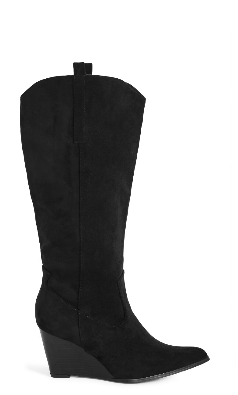 WIDE FIT Anastasia Boot - black