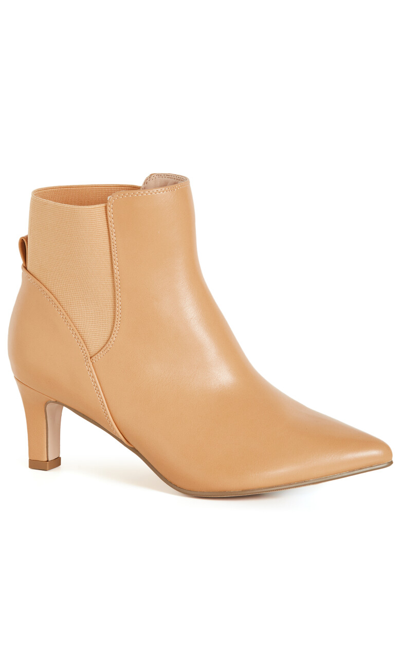 WIDE FIT Sadie Ankle Boot - caramel