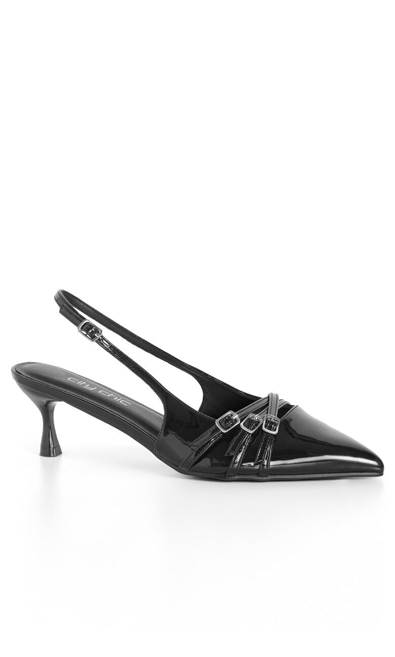 WIDE FIT Mia Sling Back - black