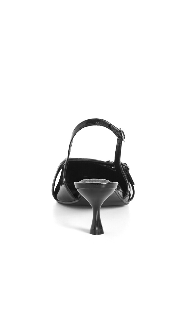 WIDE FIT Mia Slingback - black