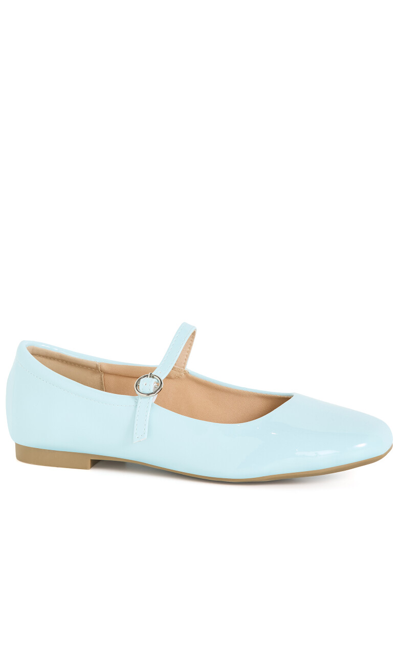 WIDE FIT Sofia Ballerina - soft blue