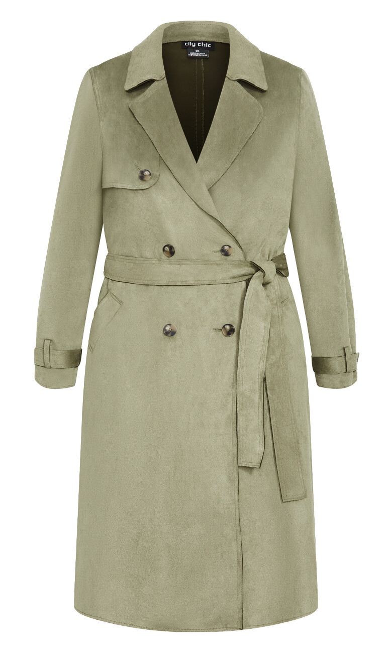 Cornwall Trench Coat - deep sage