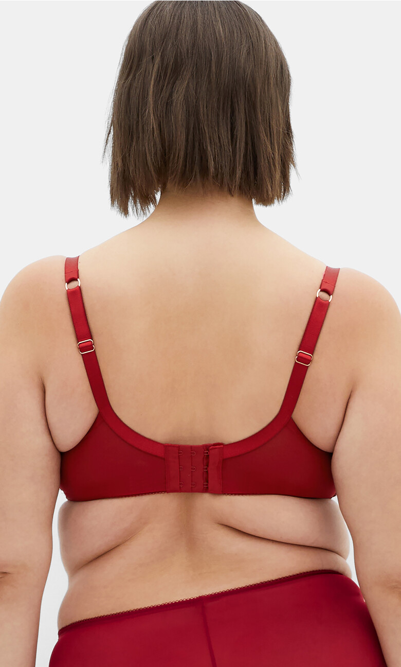 Josephine Contour Plunge Bra - red