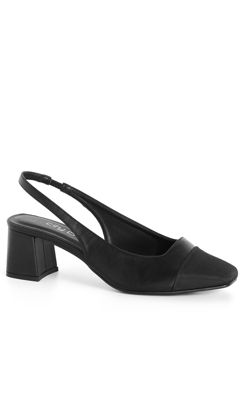 WIDE FIT Chelsea Slingback - black