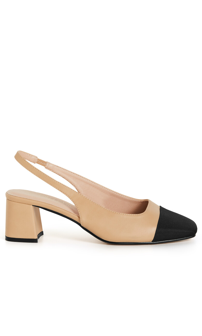 WIDE FIT Chelsea Slingback - caramel