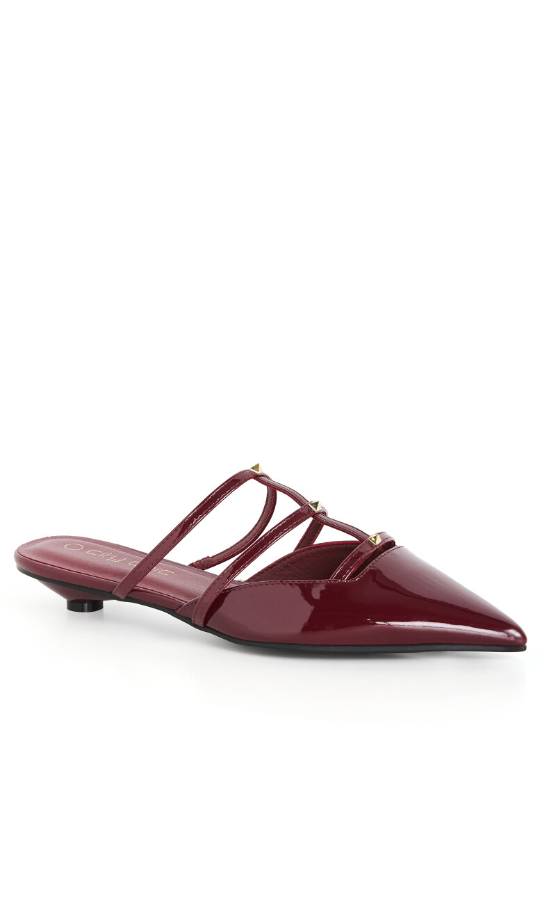 WIDE FIT Azelea Slide - dark cherry