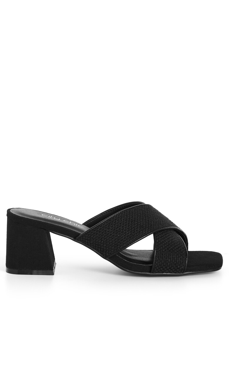 WIDE FIT Tuscany Slide - black