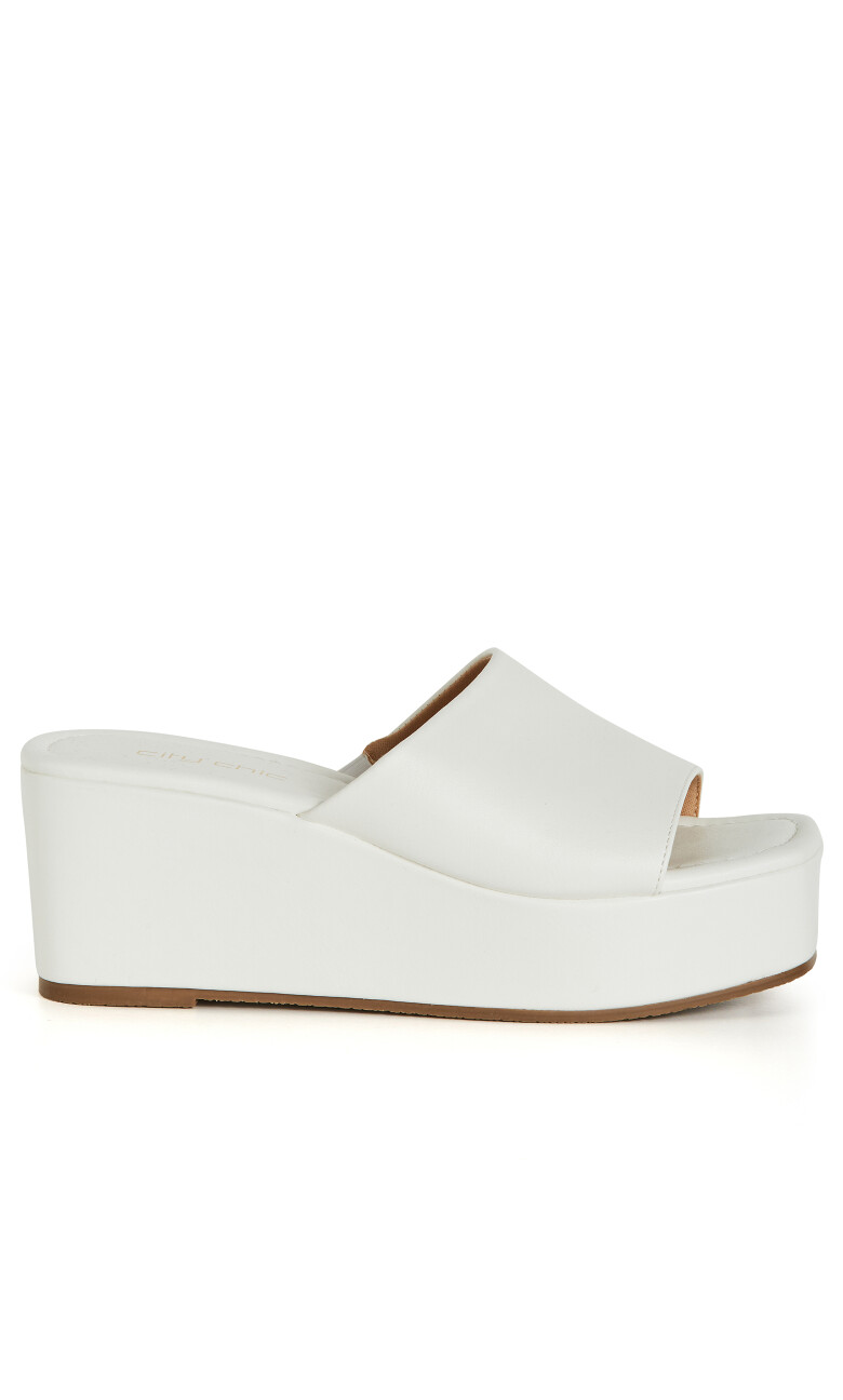 WIDE FIT Slidey Platform - white
