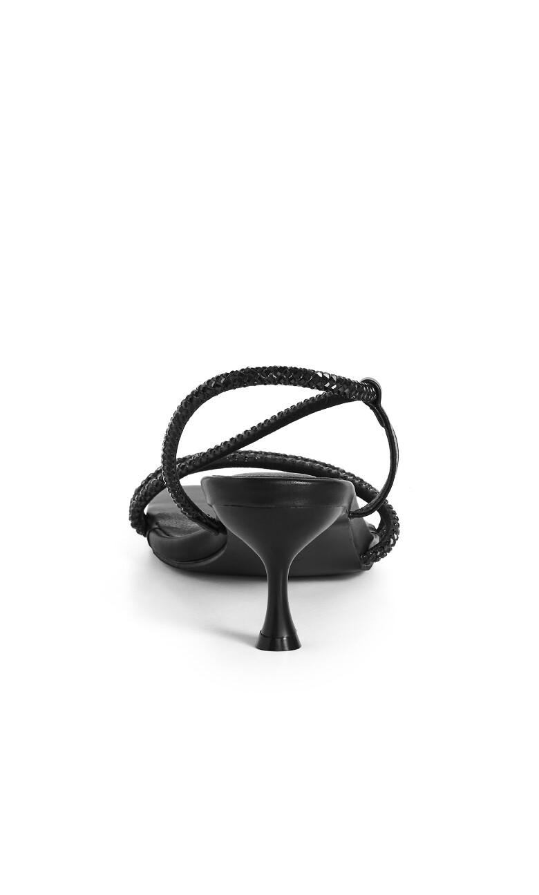 WIDE FIT Party Slingback - black