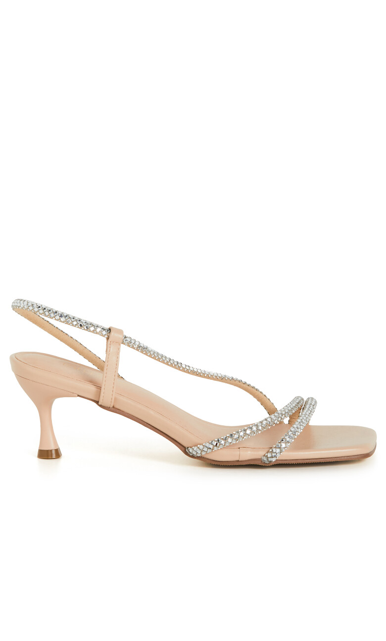 WIDE FIT Party Slingback - nude