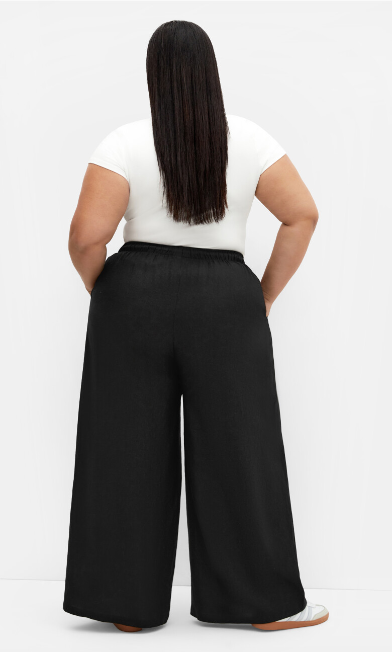 Holly Linen Pant - black