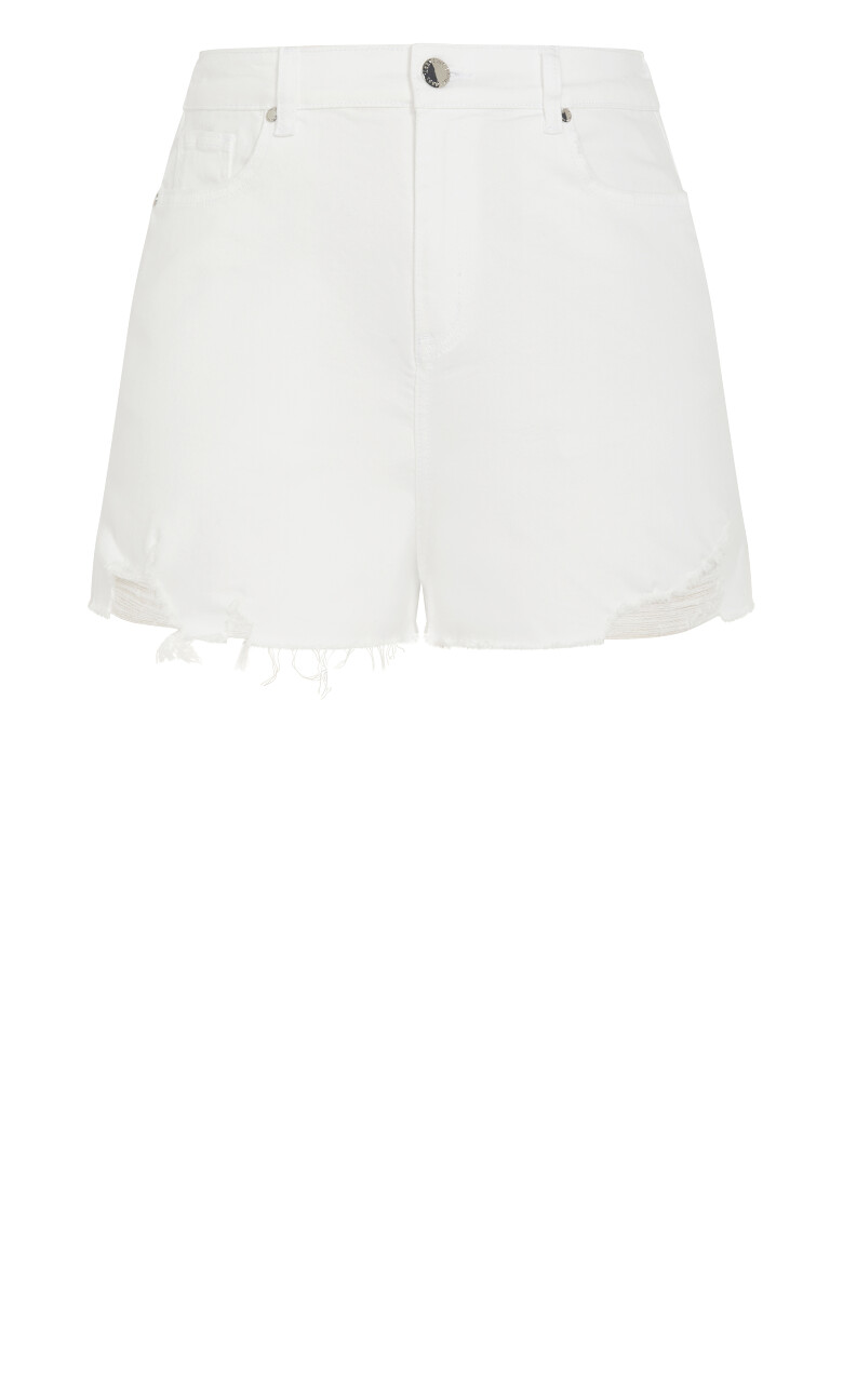 Shannah Rip Short - ivory